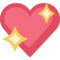 Sparkling Heart emoji on Facebook